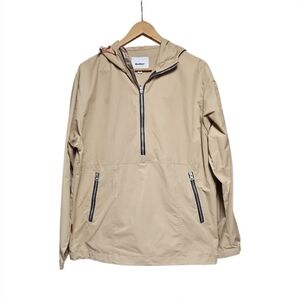 BUTTER | Windbreaker / Anorak Pullover Hooded Jacket in Tan ~ Size Medium
